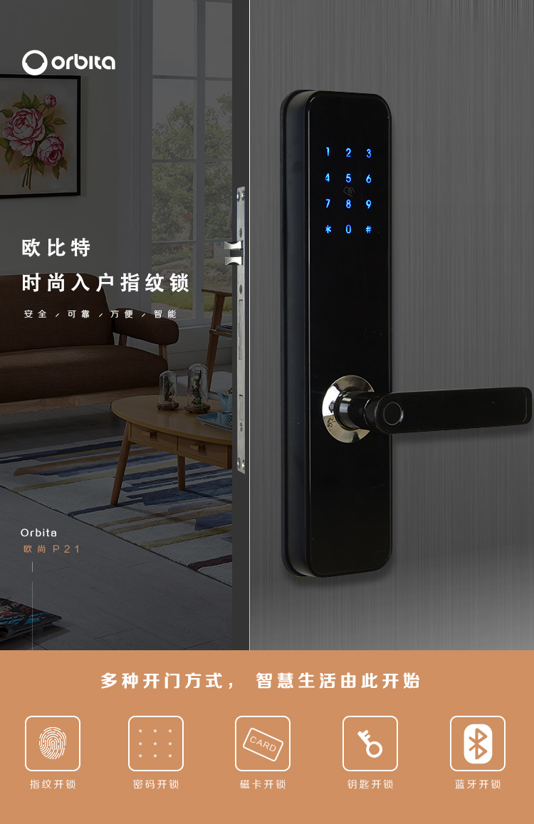 欧尚P21蓝牙智能锁图片