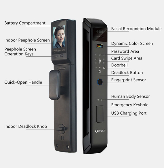 ECO-243 3D face smart lockphoto4